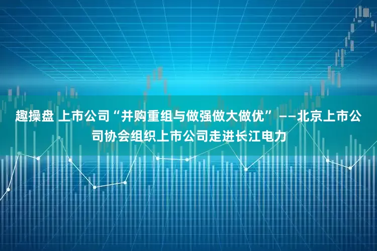 趣操盘 上市公司“并购重组与做强做大做优” ——北京上市公司协会组织上市公司走进长江电力